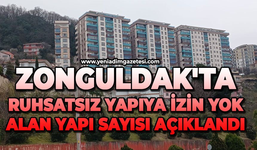Zonguldak'ta ruhsatsız yapıya izin yok: 2026 yılında ruhsat alan yapı sayısı açıklandı