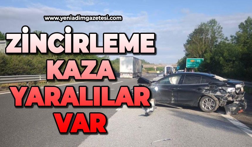 Zincirleme kaza: Yaralılar var