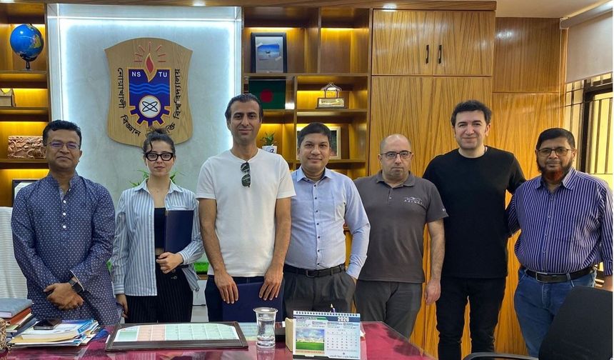 KBÜ ile Bangladeş Üniversitesi arasında akademik iş birliği teması