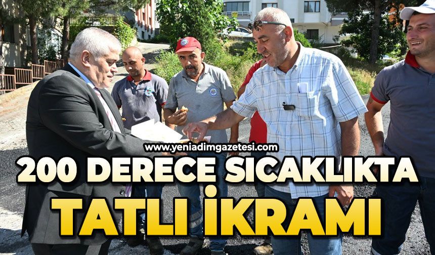 200 derece sıcaklıkta tatlı ikramı