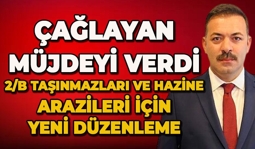 Mustafa Çağlayan müjdeyi verdi: 2/B taşınmazları ve hazine arazileri için yeni düzenleme