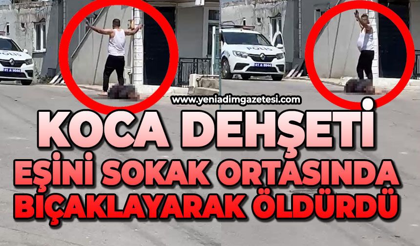 Sokak ortasında 5 çocuğunun annesine acımadı