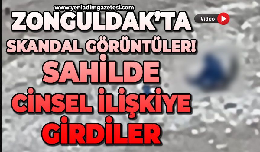Zonguldak'ta skandal görüntüler: Plajda hareketleri mide bulandırdı