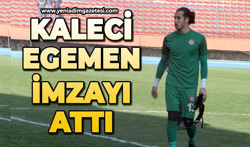 Kaleci Egemen imzayı attı
