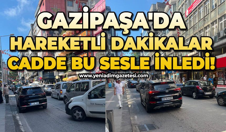 Gazipaşa'da hareketli dakikalar: Kornalar caddeyi inletti!