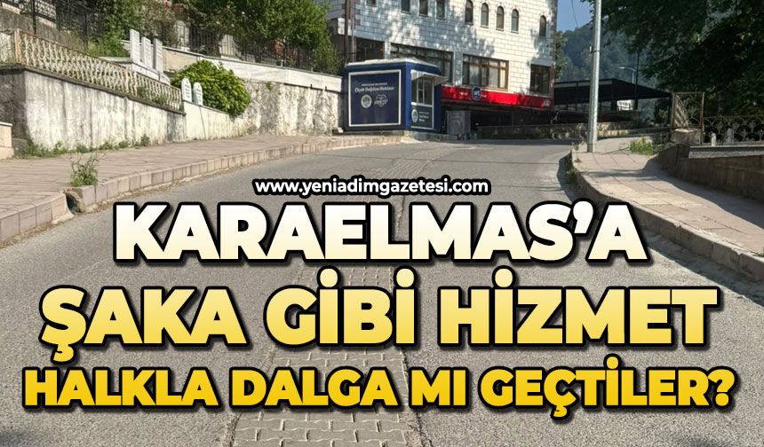 Karaelmas’a şaka gibi hizmet: Halkla dalga mı geçtiler?