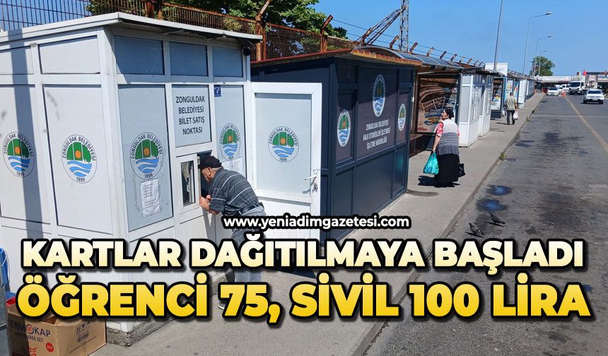 Kartlar dağıtılmaya başladı: Öğrenci 75, sivil 100 lira