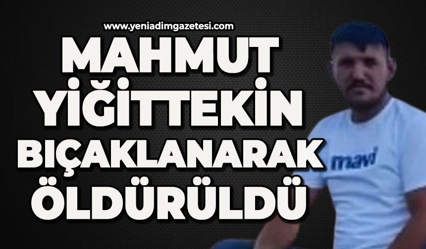 Mahmut Yiğittekin bıçaklanarak öldürüldü