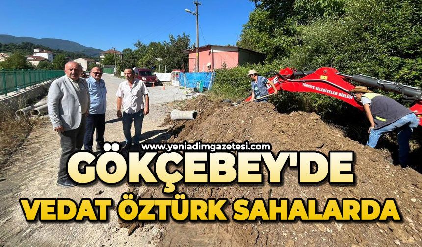 Gökçebey'de Vedat Öztürk sahalarda