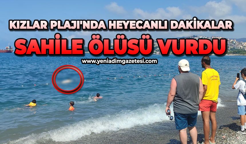 Kızlar Plajı'nda heyecanlı dakikalar: Sahile ölüsü vurdu