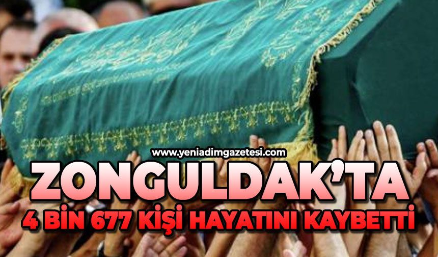Zonguldak’ta 4677 kişi hayatını kaybetti