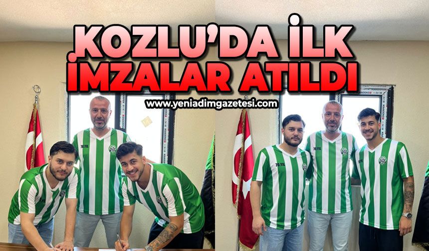 Kozlu'da ilk imzalar atıldı