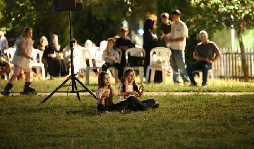 Açık havada sinema keyfi
