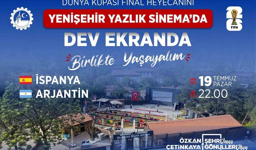 Dünya kupası finali dev ekranda izlenecek