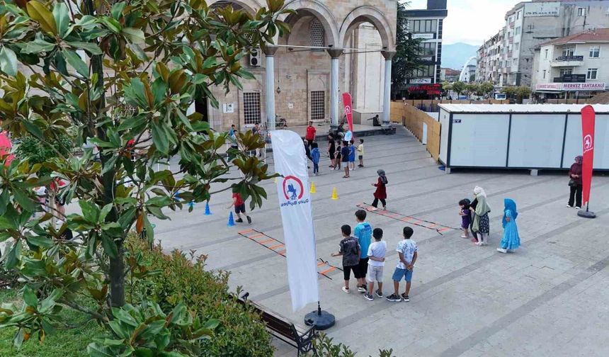 Kur'an kursu öğrencileri sporla buluştu