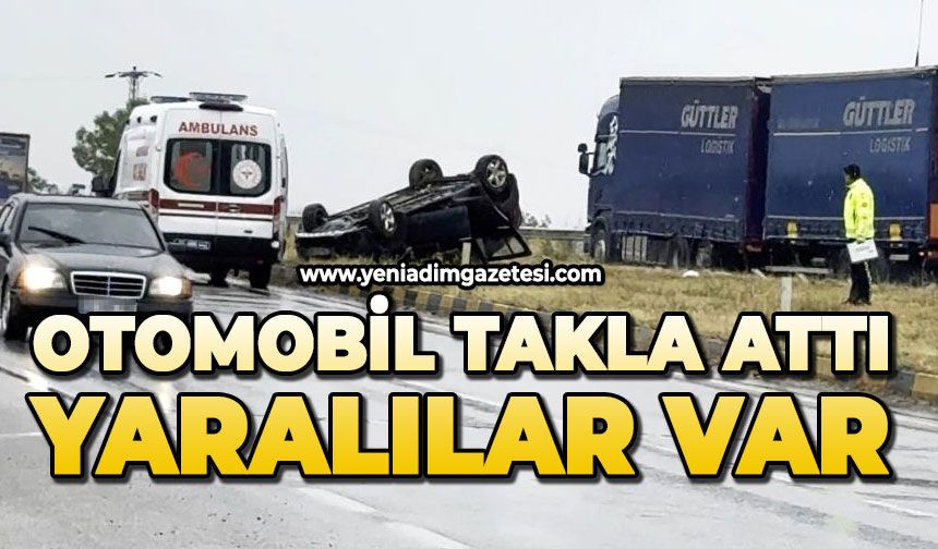 Otomobil takla attı: 2 yaralı