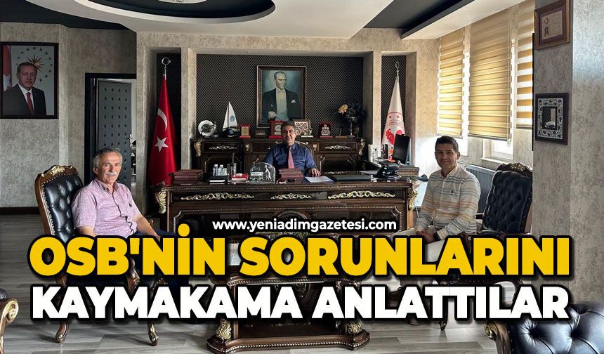 OSB'nin sorunlarını Kaymakama anlattılar