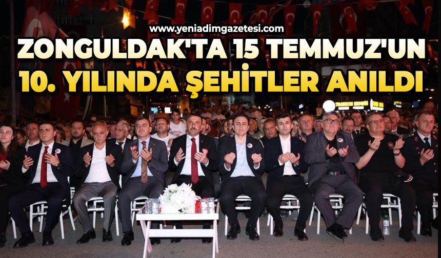 Zonguldak'ta 15 Temmuz'un 10. yılında şehitler anıldı
