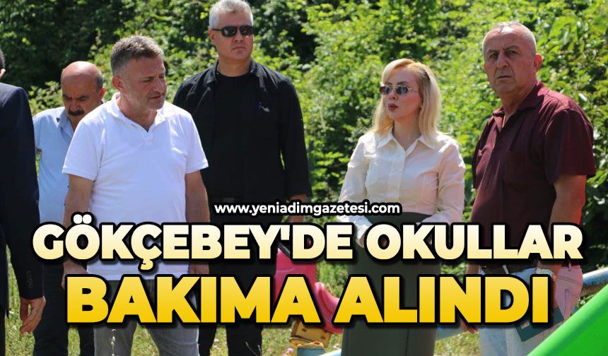 Gökçebey'de okullar bakıma alındı