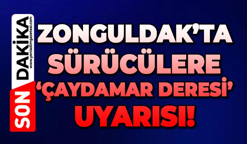 Zonguldak'ta dere seviyesi yükseldi: Araçlarınızı park etmeyin!