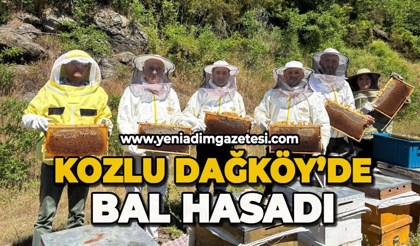 Kozlu Dağköy'de bal hasadı