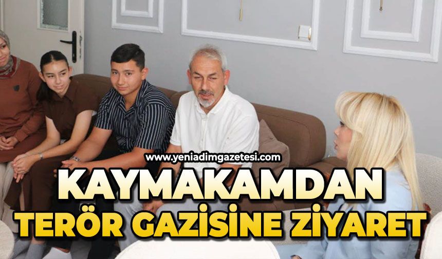 Kaymakamdan terör gazisine ziyaret