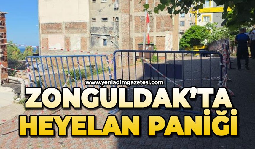Zonguldak'ta heyelan paniği
