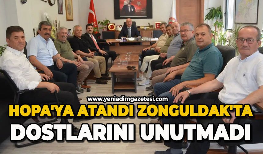 Hopa'ya atandı Zonguldak'ta dostlarını unutmadı