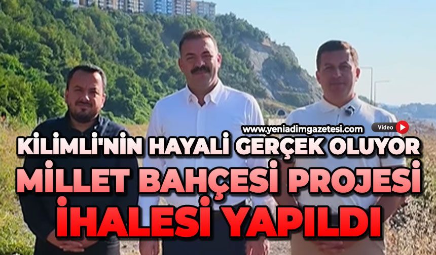 Kilimli'nin hayali gerçek oluyor: Millet Bahçesi Projesi ihalesi yapıldı