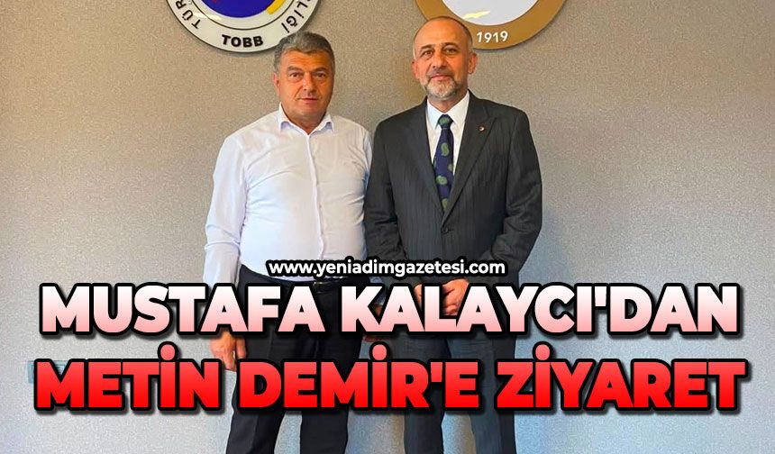 Mustafa Kalaycı'dan Metin Demir'e ziyaret