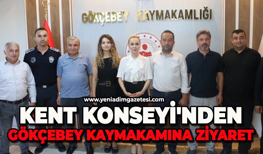 Kent Konseyi'nden Gökçebey Kaymakamına ziyaret