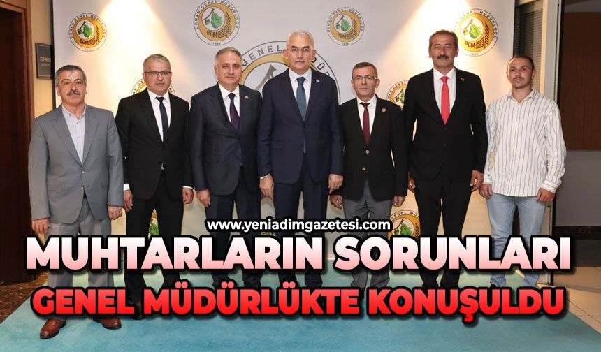 Muhtarların sorunları genel müdürlükte konuşuldu