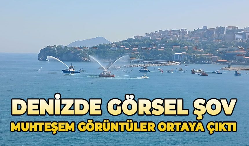 Denizde görsel şov: Muhteşem görüntüler ortaya çıktı