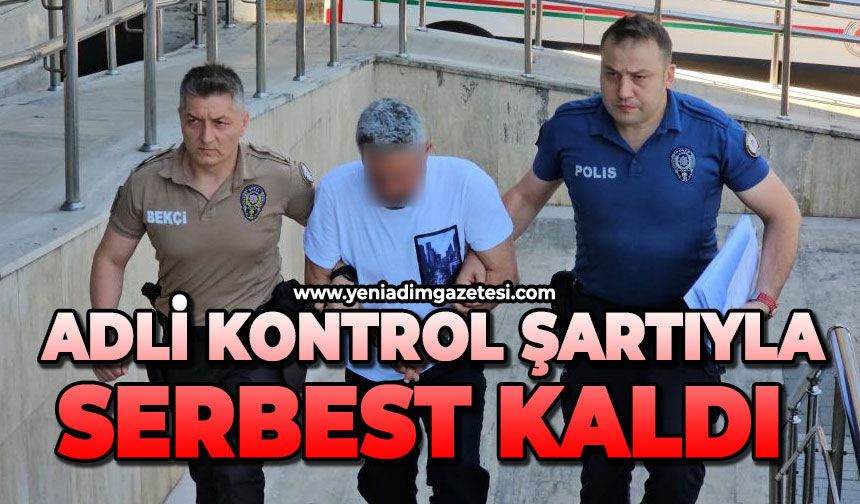 Zonguldak'ta kadını darp eden adam adli kontrol şartıyla serbest kaldı