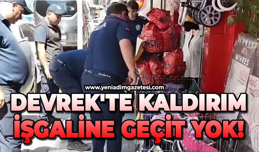 Devrek'te kaldırım işgaline geçit yok!