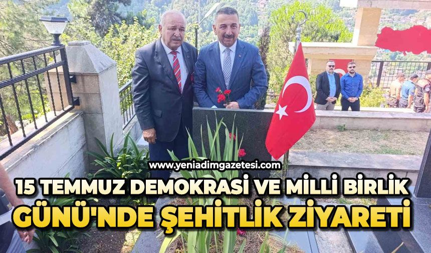 Zonguldak'ta 15 Temmuz Demokrasi ve Milli Birlik Günü'nde şehitlik ziyareti