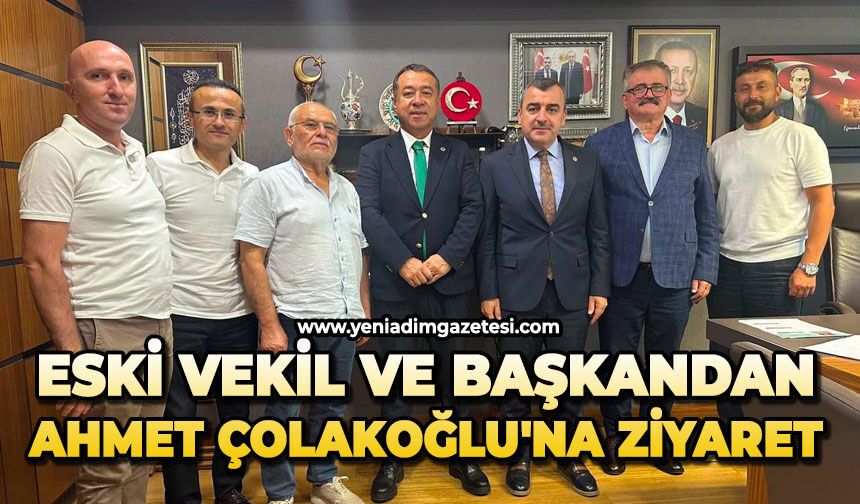 Eski Vekil ve Başkandan Ahmet Çolakoğlu'na ziyaret