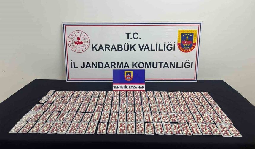 Karabük'te bin 901 sentetik ecza ele geçirildi