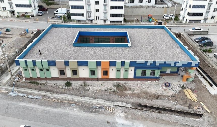 Yeni anaokulu inşaatı sürüyor