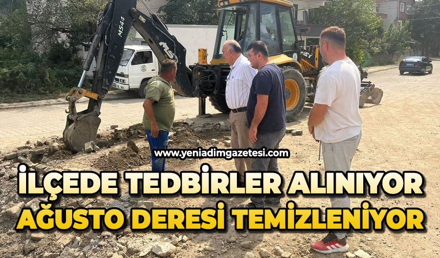 İlçede tedbirler alınıyor: Ağusto Deresi temizleniyor