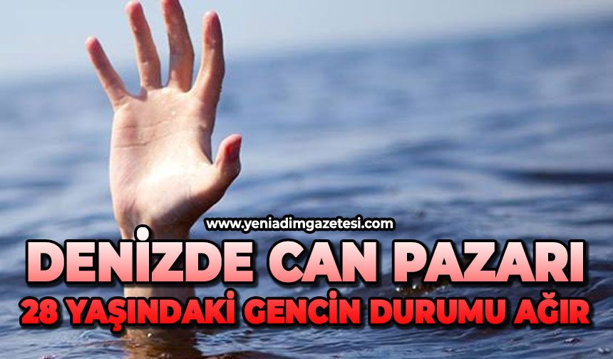 Denizde can pazarı: 28 yaşındaki gencin durumu ağır