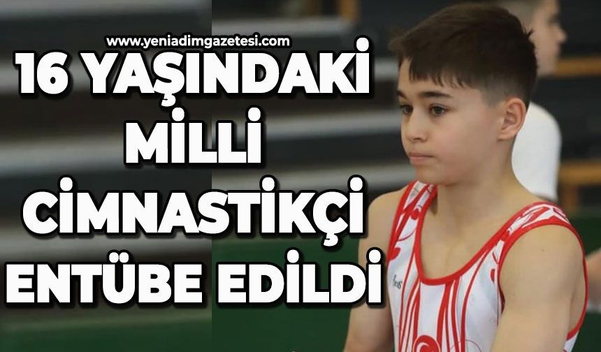 Antrenmanda boynunun üzerine düşen milli cimnastikçi entübe edildi