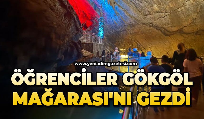 Öğrenciler Gökgöl Mağarası'nı gezdi