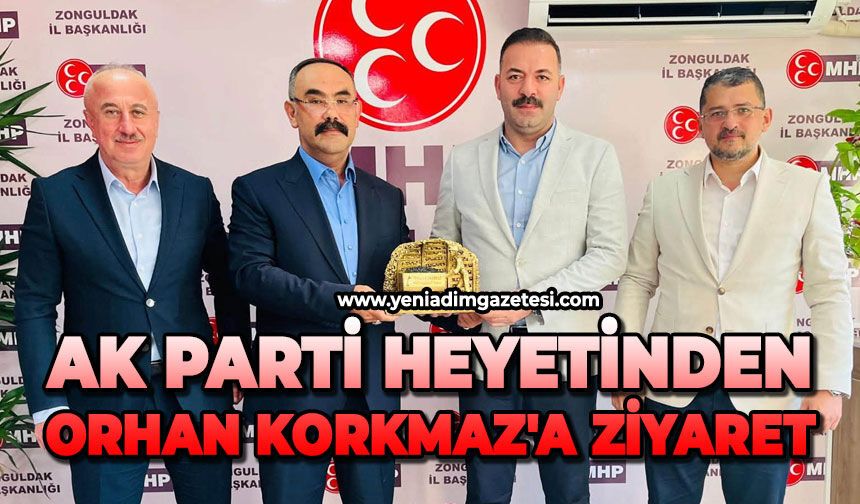 AK Parti heyetinden Orhan Korkmaz'a ziyaret
