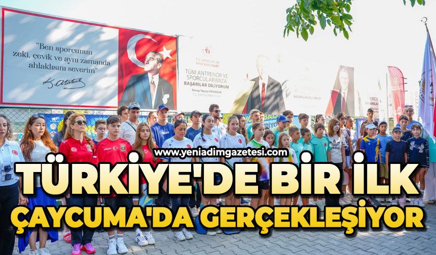 Türkiye'de bir ilk Çaycuma'da gerçekleşiyor
