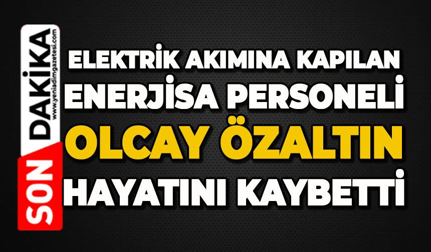 Elektrik akımına kapılan Enerjisa personeli Olcay Özaltın feci şekilde can verdi