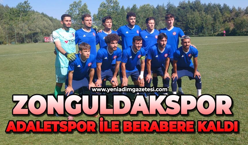 Zonguldakspor Adaletspor ile berabere kaldı