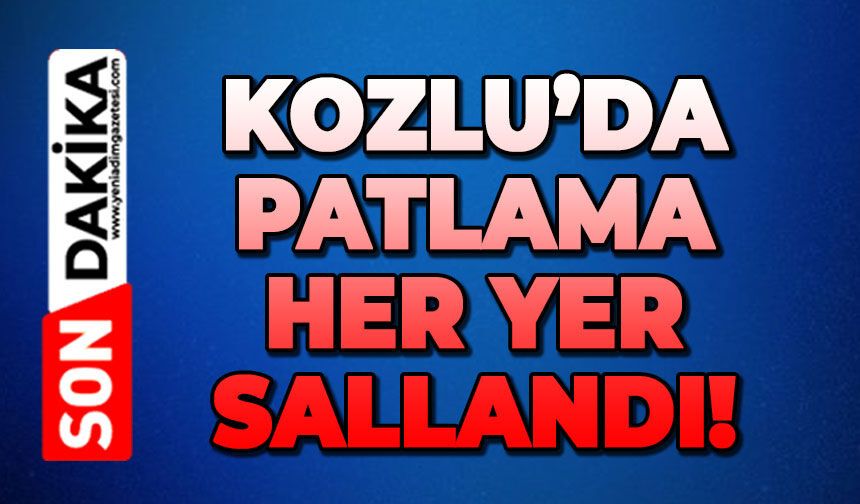 Kozlu'da esrarengiz patlama: Vatandaşlar korku yaşadı