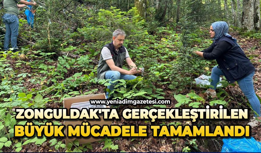 Zonguldak'ta gerçekleştirilen büyük mücadele tamamlandı