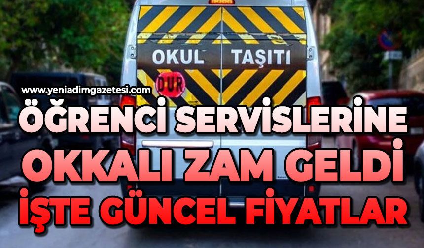 Zonguldak'ta okul servis ücretlerine zam geldi